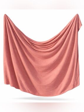 Lou Lou & Company Jane Ribbed Knit Swaddle Blanket Clay 48x48